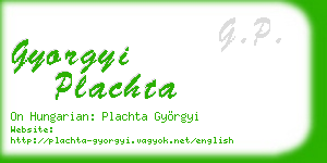gyorgyi plachta business card